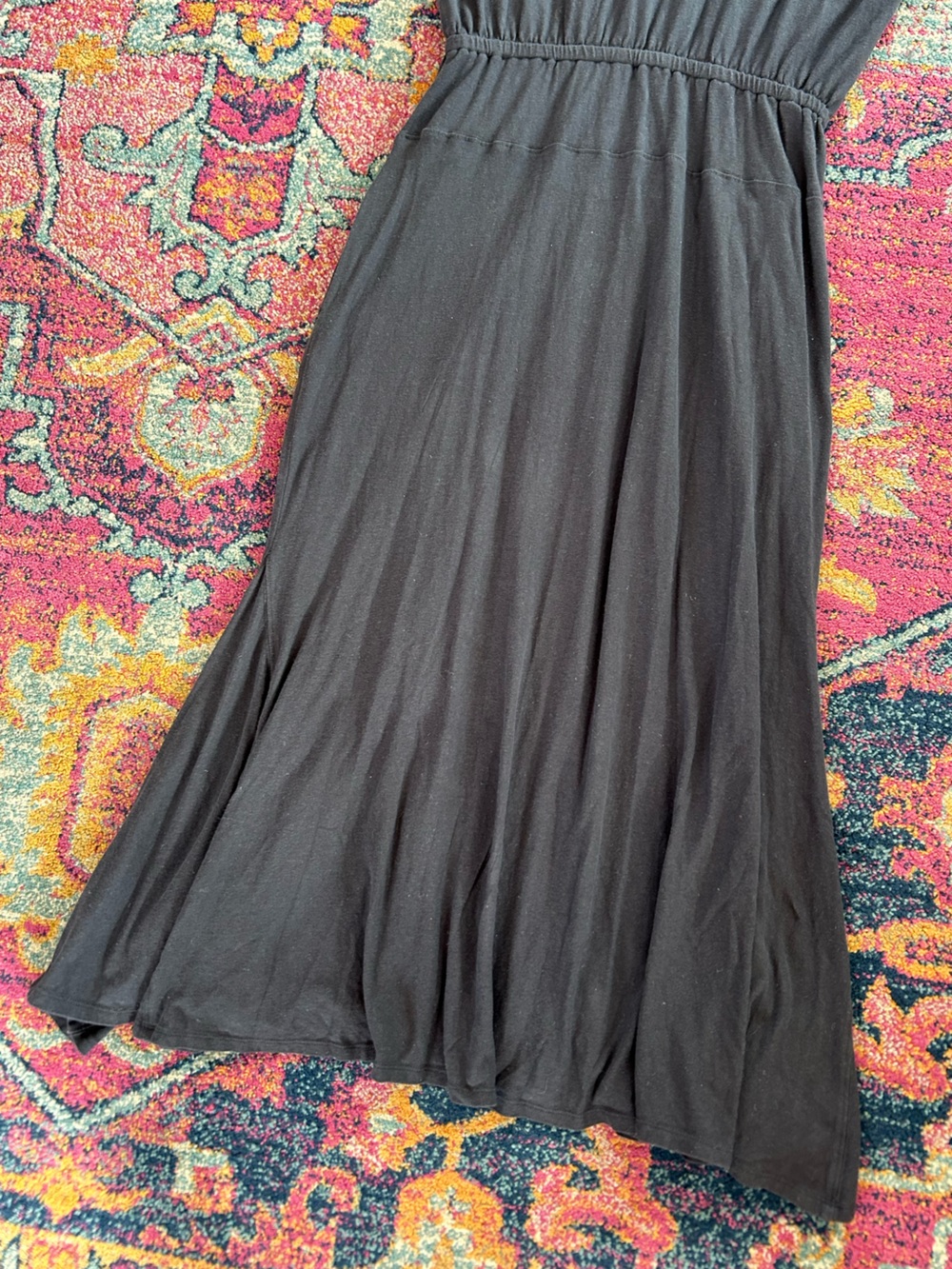 Free People | Women’s Charcoal Grey FP Beach Vneck Cap Sleeve Marlow Maxi Dress - Picture 10 of 16